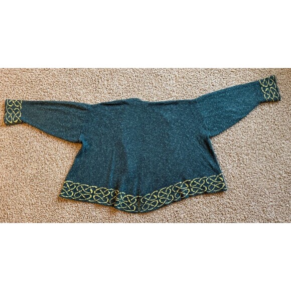 Bill Baber Pine Brora Jacket Open Cardigan Womens One Size Green Celtic Scotland - Picture 11 of 14